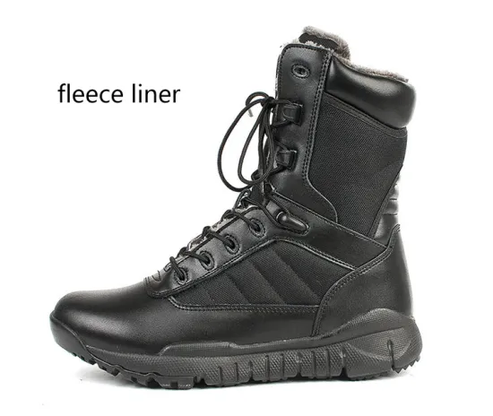 Shero Long Black Winter Tactical Boot for Men - Hunting Fur Ankle Boots for Outdoor, Fashion, Work, Casual & Sneakers