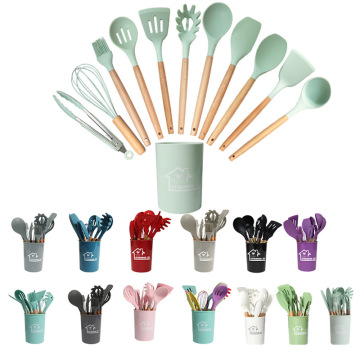 Wholesale Premium Colorful Silicone Kitchen Utensil Sets: 12-Piece Cooking Tools Collection