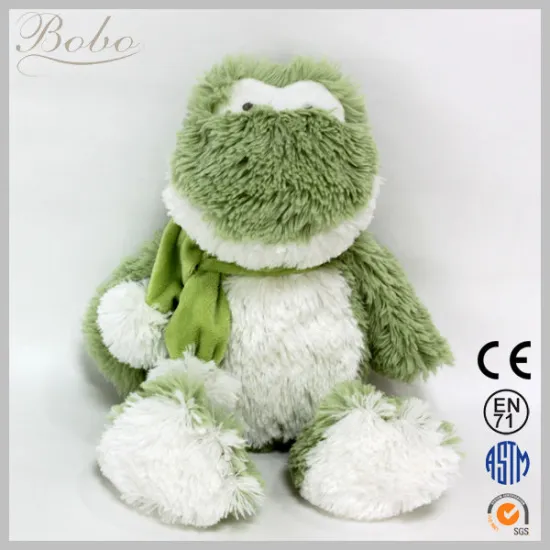 green frog plush toy