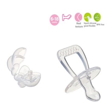 Tétine en silicone pour bébé à tête plate Safety