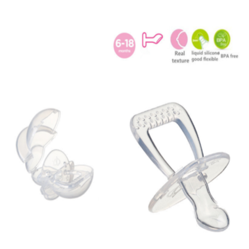 Safety Flat Head Infant Silicone Soother