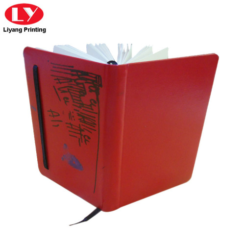 Notebook con marchio Red PU stampato personalizzato