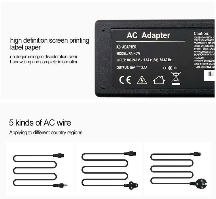 19V 2.1A adapter