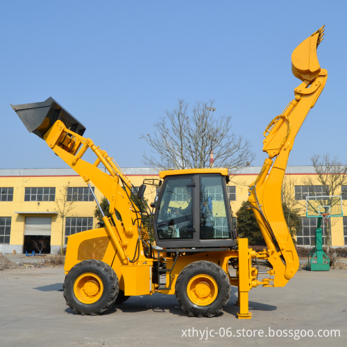 EPA Certified ISO Compliant HUAYA 4.2 4.5 5 Ton WZ Series Luxury Backhoe Excavator with Cab and Attachments