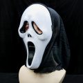 Máscara de Halloween com rosto fantasma de grito