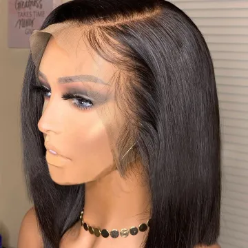 Bob Wigs Human Hair Hd Full Lace Front Wig Raw Brazilian Virgin Natural Human Hair Transparent Lace Front Wig For Black Women