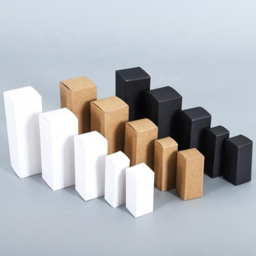 Wholesale Custom Logo Boxes: White, Black, and Kraft Paper Boxes for Perfume and Essential Oils
