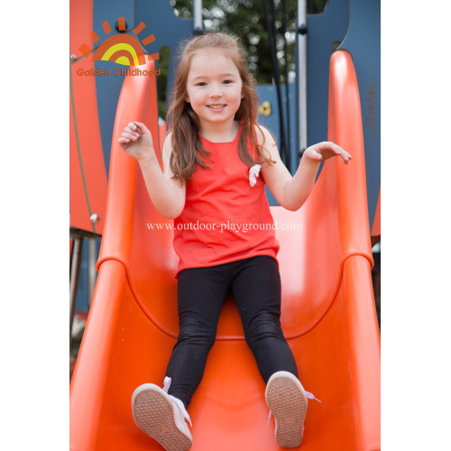 HPL Play Slide Structure Outdoor Playground Untuk Anak-Anak