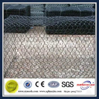 Gabion box stone cage with diaphragms