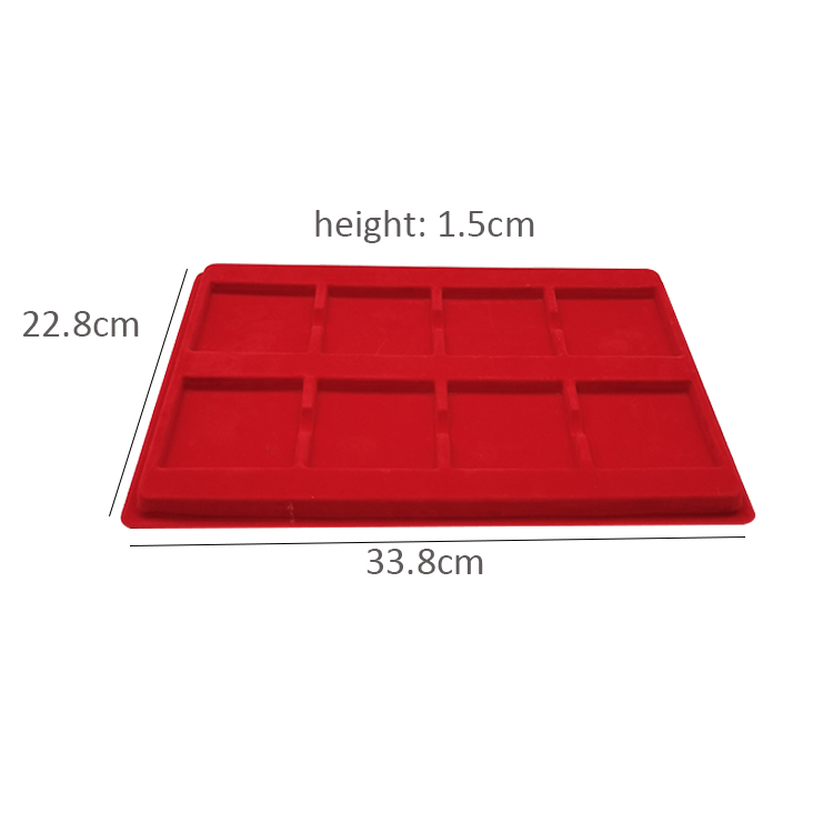 flocked insert tray flocked insert tray