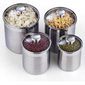 Kitchen Steel Canister Set Tea Coffee Sugar Canisters