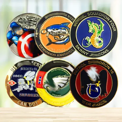 beautifully designed Columbia bronze eagle challenge coins