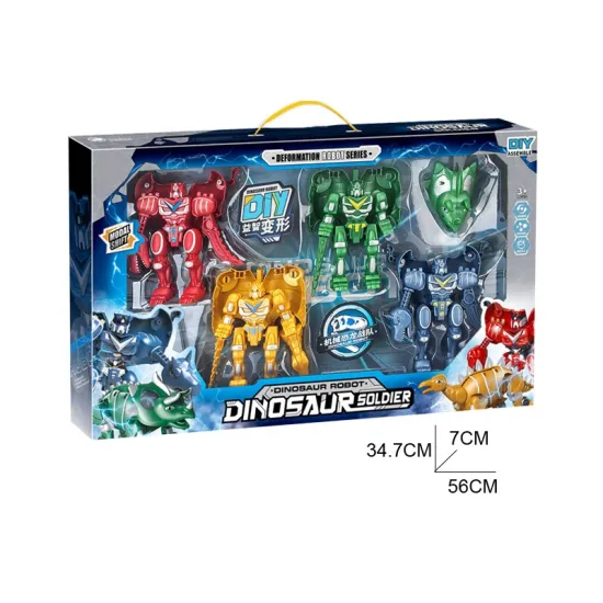 Hot Selling Boy Series Manual Deformation Robot Toys: Transformation Dinosaur Toys for Children