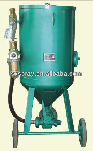 Sand blasting machine, Metal surface cleaning machine