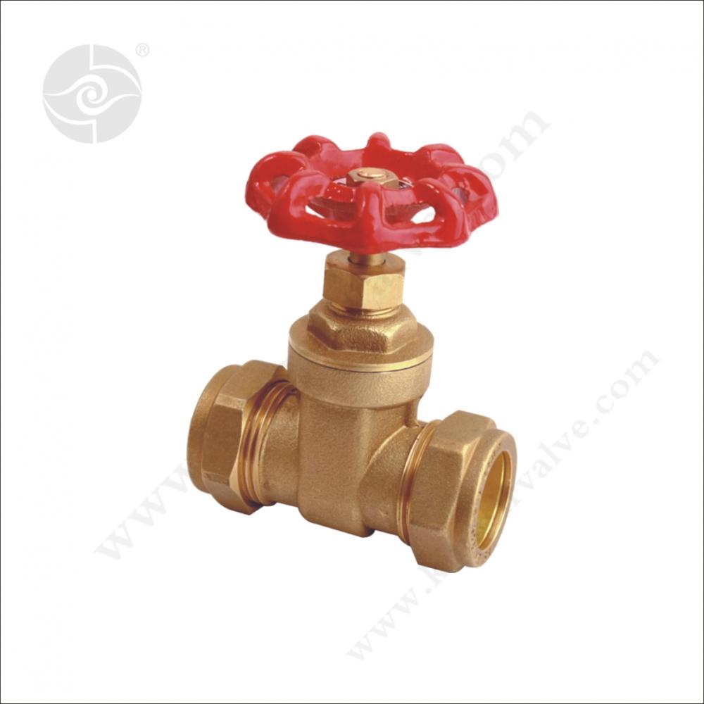 Forge Brass Gate Valve με συνδικάτο καρύδι KS-3280