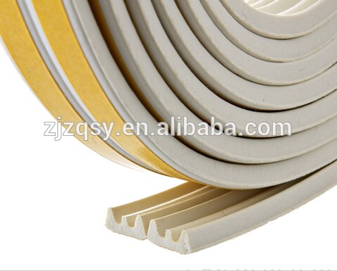 E/P/D shaped rubber self adhesive foam weatherstrip seal