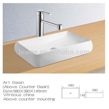 Ceramic bathroom one hole ceramic wash basin fixing screw