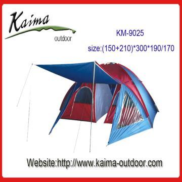 Four man two room camping tent