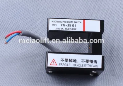 elevator using magnetic proximity switch