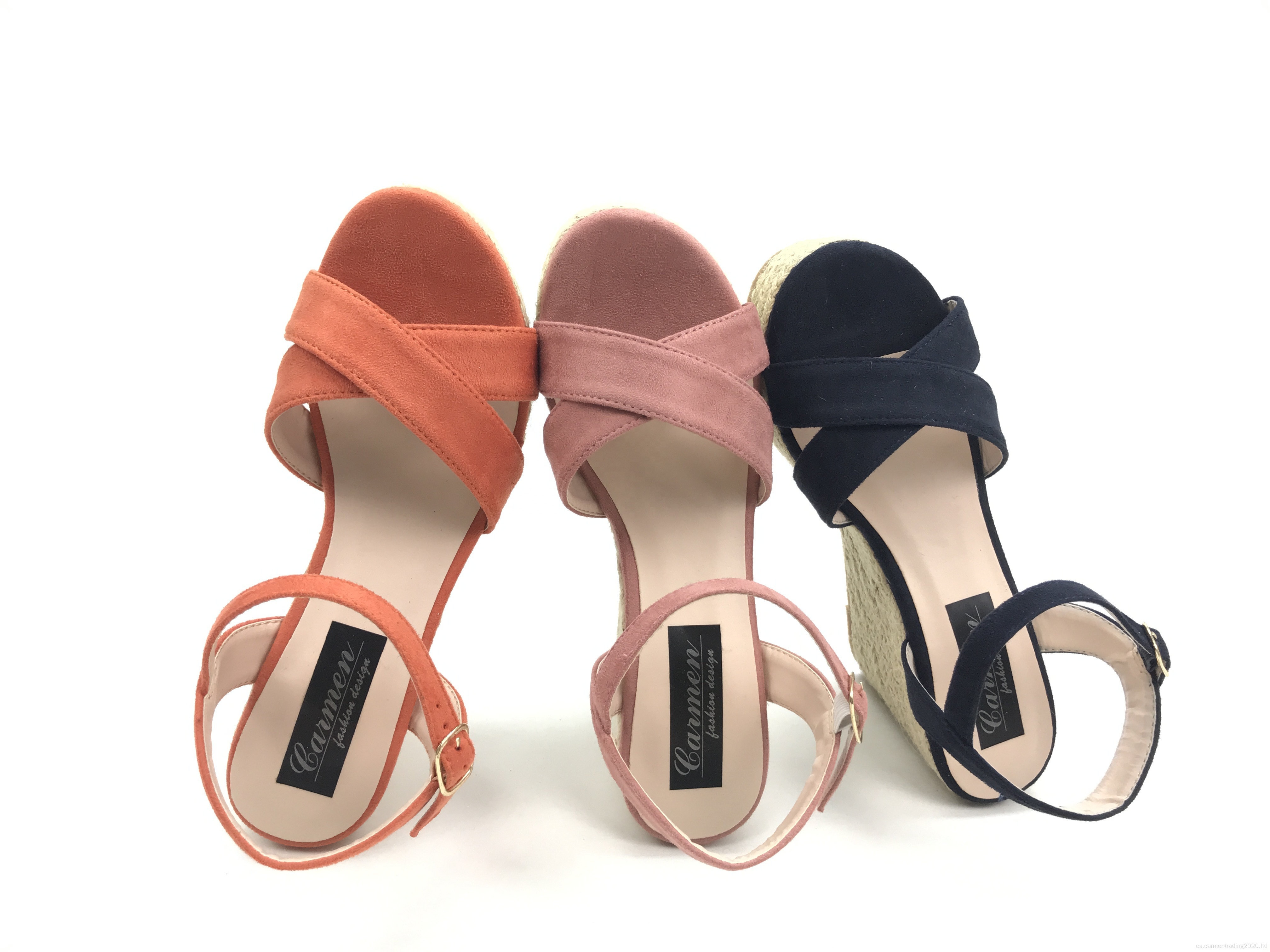 Plataforma de sandalias de cuña zapatos de moda para mujeres de verano