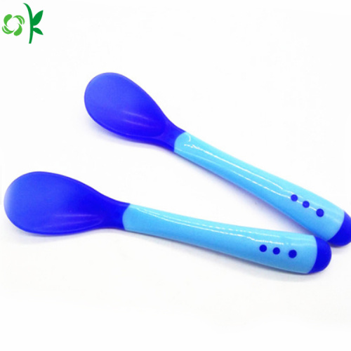 Food Grade Silicone Baby Soft Spoon for Infant