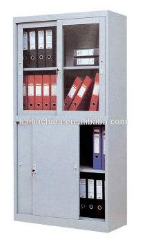 KC-05 new accessories factory direct sell customized OEM green material powder coated glass door metal office cabinet