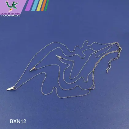 women simple necklace three layers necklace