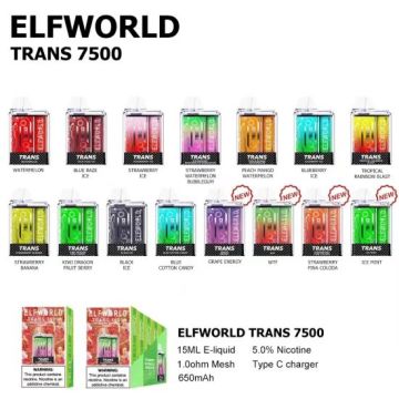 Elfworld Trans 7500 Puflar Tek Kullanımlık Vape Cihazı