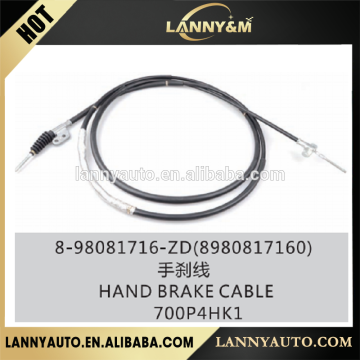 8980817160 8-98081716-ZD 700P 4HK1 HAND BRAKE CABLE BRAKE CABLE