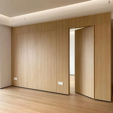 American Hot Sale onzichtbare houten deuren - frameloze geheime spoeldeur met houtfineer