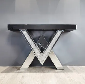 Modern simple glass mirror corridor table