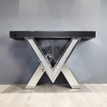 Modern simple glass mirror corridor table