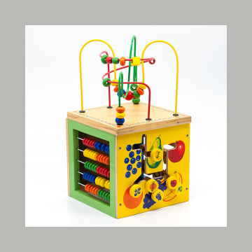 Jouets en bois réel, cubes de jouets en bois, jouets de musique en bois