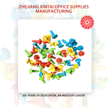 Efficiency ECO Colored Round Head Paper Brads