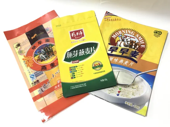 Granola Flat Bottom Packaging Bag With Zipper