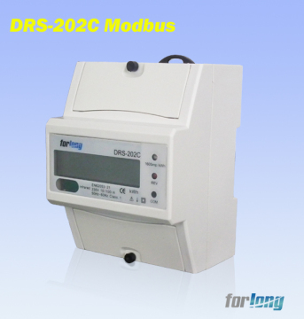 RS485 Modbus protocol single phase energy meter din rail type for solar systems