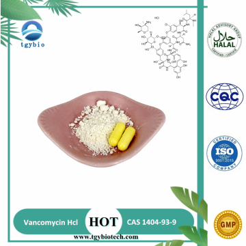 Bahan mentah antibiotik 99% vancomycin HCl 1404-93-9