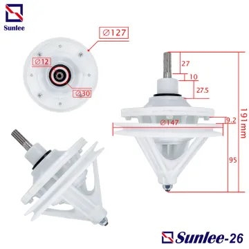 Semi-Automatic Washing machine gearbox 11teeth shaft
