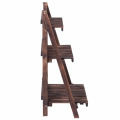 3 Tiers Wood Plant Stand Shelf Vertical Rack