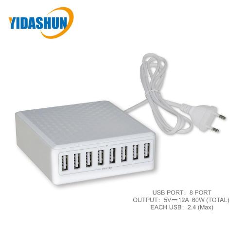 8-Port USB-Ladegerät Intelligente Ladestation