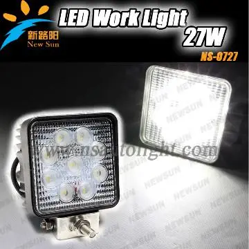 off-road driving light 27W LED Work Light for Truck Boat Camping 12V