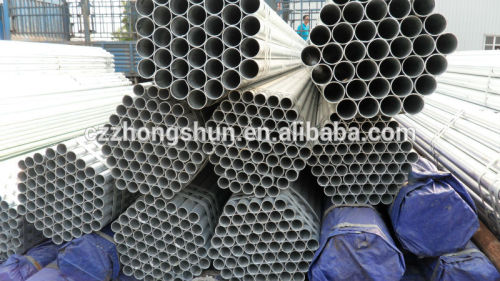 galvanized steel pipe ASTMA53 /galvanized seamless pipe/ERW galvanized pipe/BS1387-1985/Q235/SS400