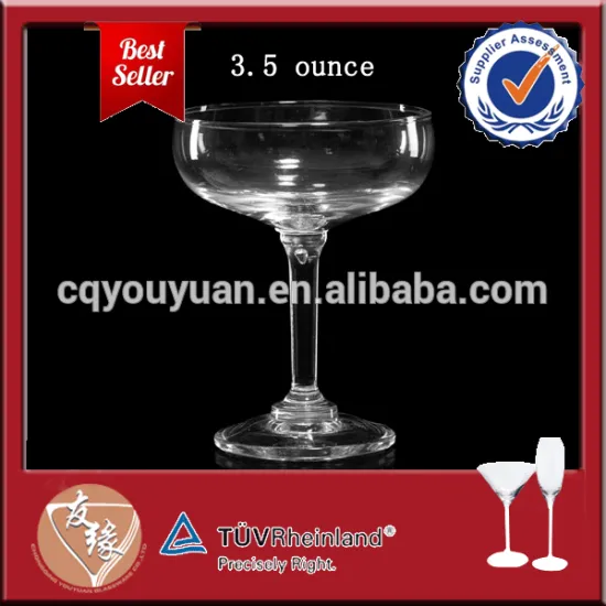 Custom made Martini glass cocktail glass coupe 3oz