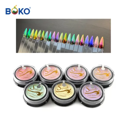 BOKO New Concept Private Label Mirror Pigment Chrome Powder Aurora Pigment Manufacturer