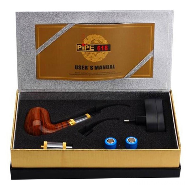 900mAh Wooden Pipe Mod Rechargeable E Pipe