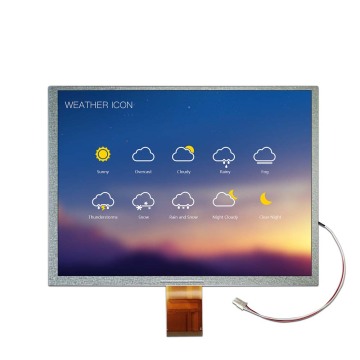 Industriegrade 60 Pins FPC 300 Cd/m² Helligkeit 10,4 Zoll TFT LCD -Bildschirm