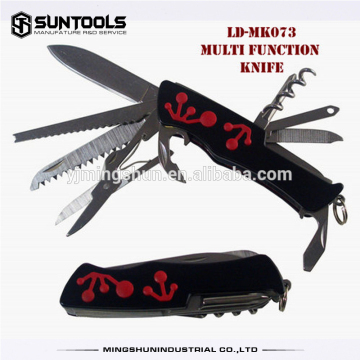 Stainless steel multi function knife ,mini pocket type camping knife