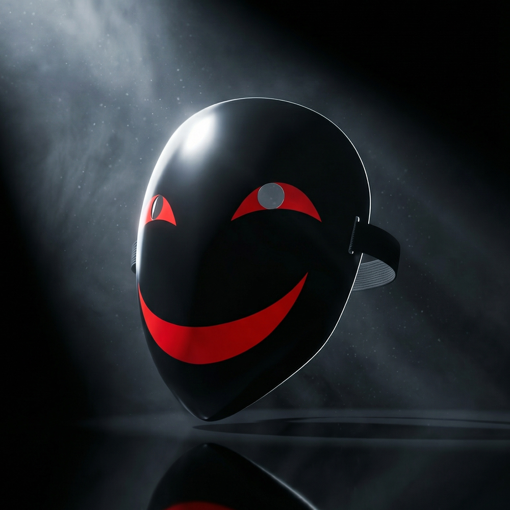Cosplay Black Smile Mask