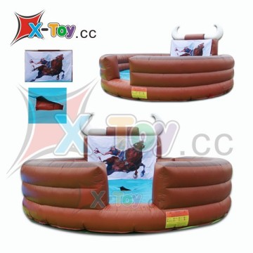 inflatable sport game/bullfight dish/bull fight mat for jumping