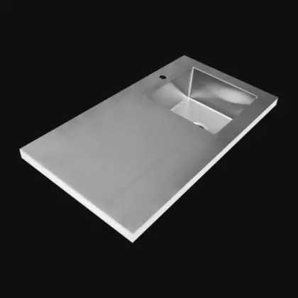 Custom SUS304 One Piece Integrated Sink